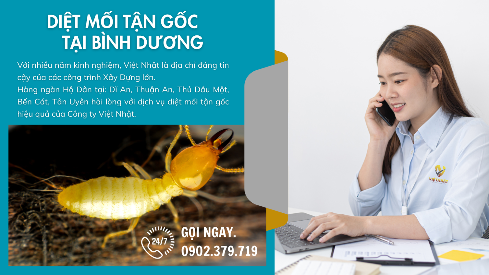 DIỆT MỐI TẬN GỐC TẠI BÌNH DƯƠNG - CÔNG TY DIỆT MỐI VIỆT NHẬT
